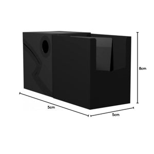 Arcane Tinmen Dragon Shield Card Deck Box - Double Shell: Shadow Black/Black - Sturdy Tcg, Ocg Card Storage - Compatible With Po