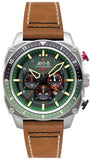 AVI-8 Hawker Hunter Atlas Dual Time Chronograph Forest Quartz AV-4100-01 Mens Watch