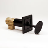 1/2 Multi-Turn Angled Valve Kit W/Square Flange And 3 Key-Flat Black-108,000 Btu'S