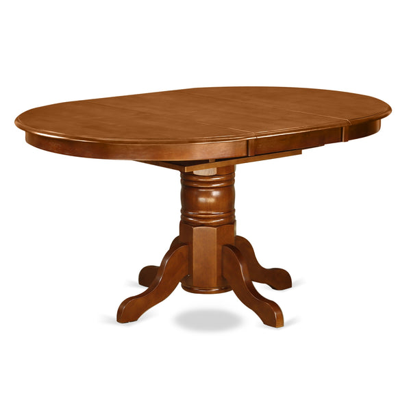 Avpl7-Sbr-W 7 Pc Avon Dining Table With Leaf And 6Hard Wood Chairs In ...