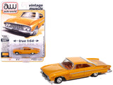 1961 Dodge Dart Phoenix Lowrider Mango Smoothie Metallic with Graphics and Orange Interior Vintage Muscle Series 1/64 Diecast 