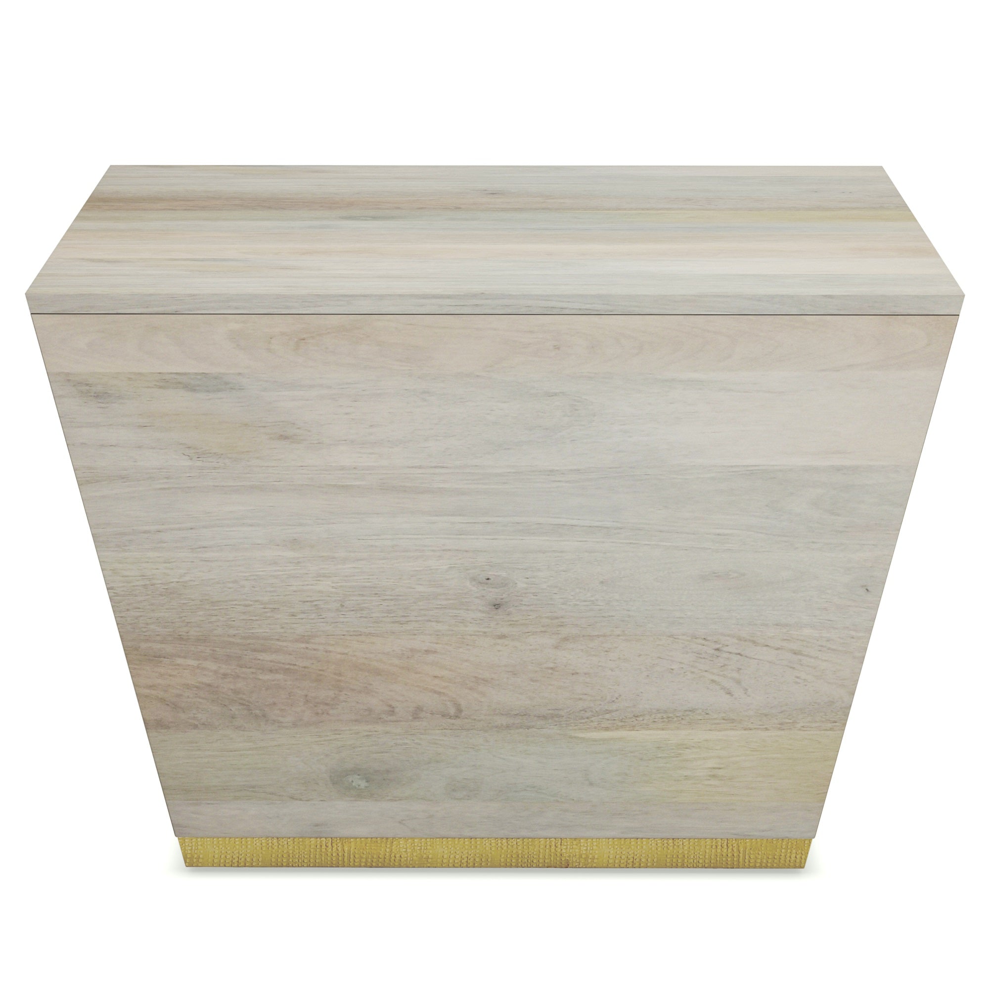 Abba Solid Mango Wood Square Coffee Table In White Wash