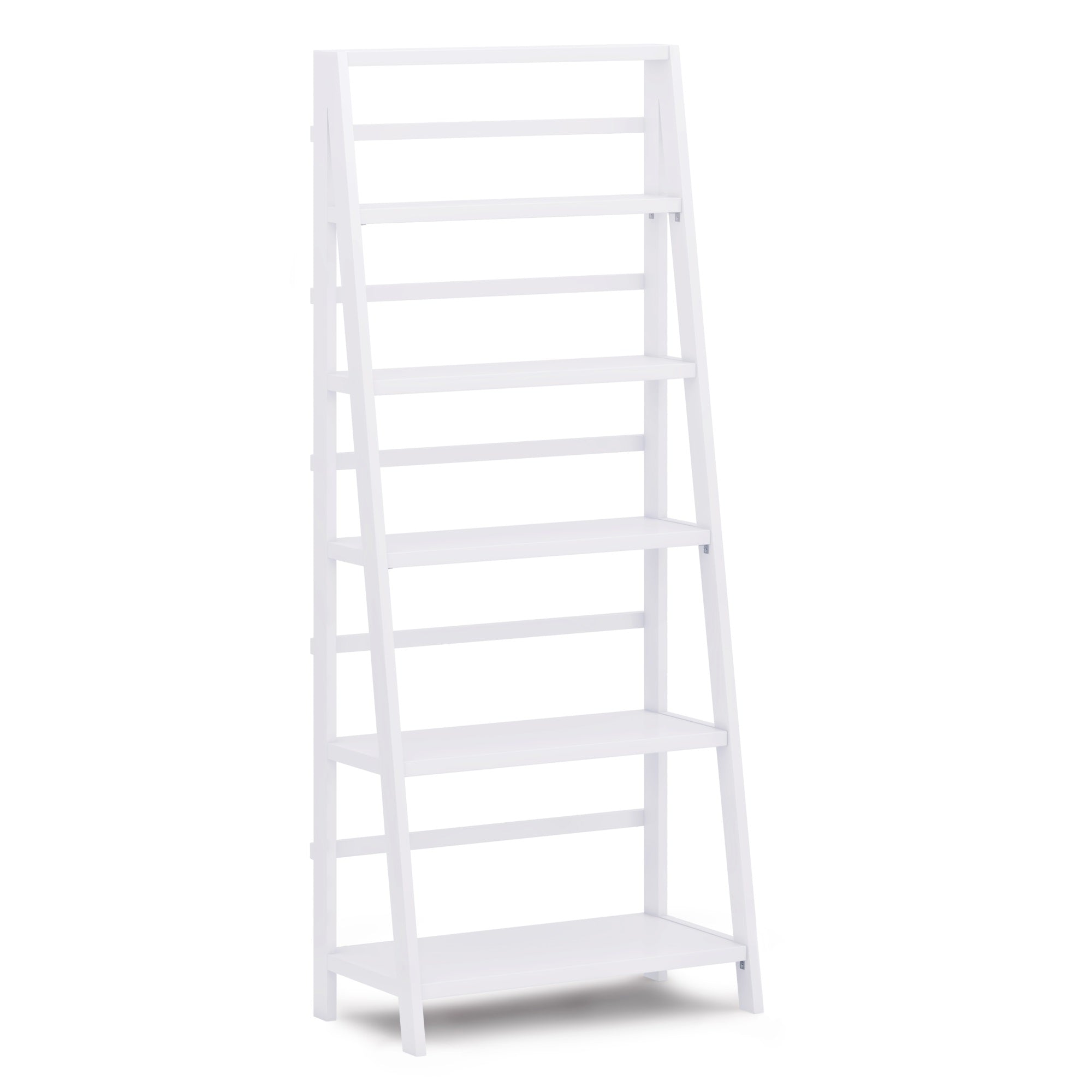 Acadian Solid Wood 72 Inch X 30 Inch Transitional Bookcase In White
