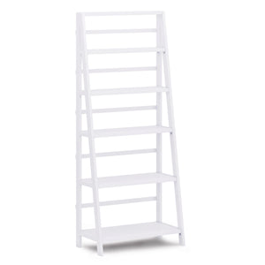 Acadian Solid Wood 72 Inch X 30 Inch Transitional Bookcase In White