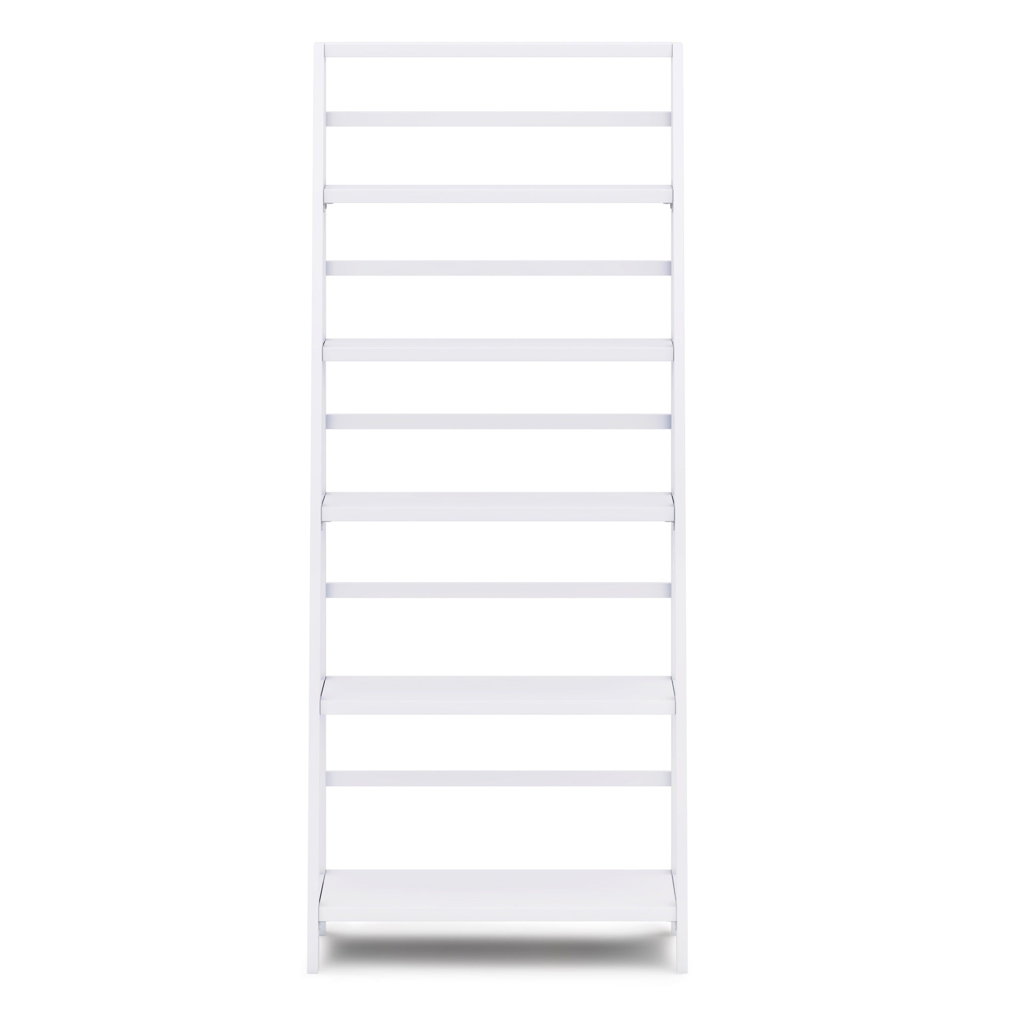 Acadian Solid Wood 72 Inch X 30 Inch Transitional Bookcase In White