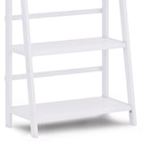 Acadian Solid Wood 72 Inch X 30 Inch Transitional Bookcase In White