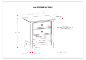 Amherst Bedside Table