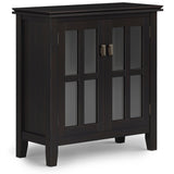 Artisan Solid Wood Low Storage Cabinet In Hickory Brown