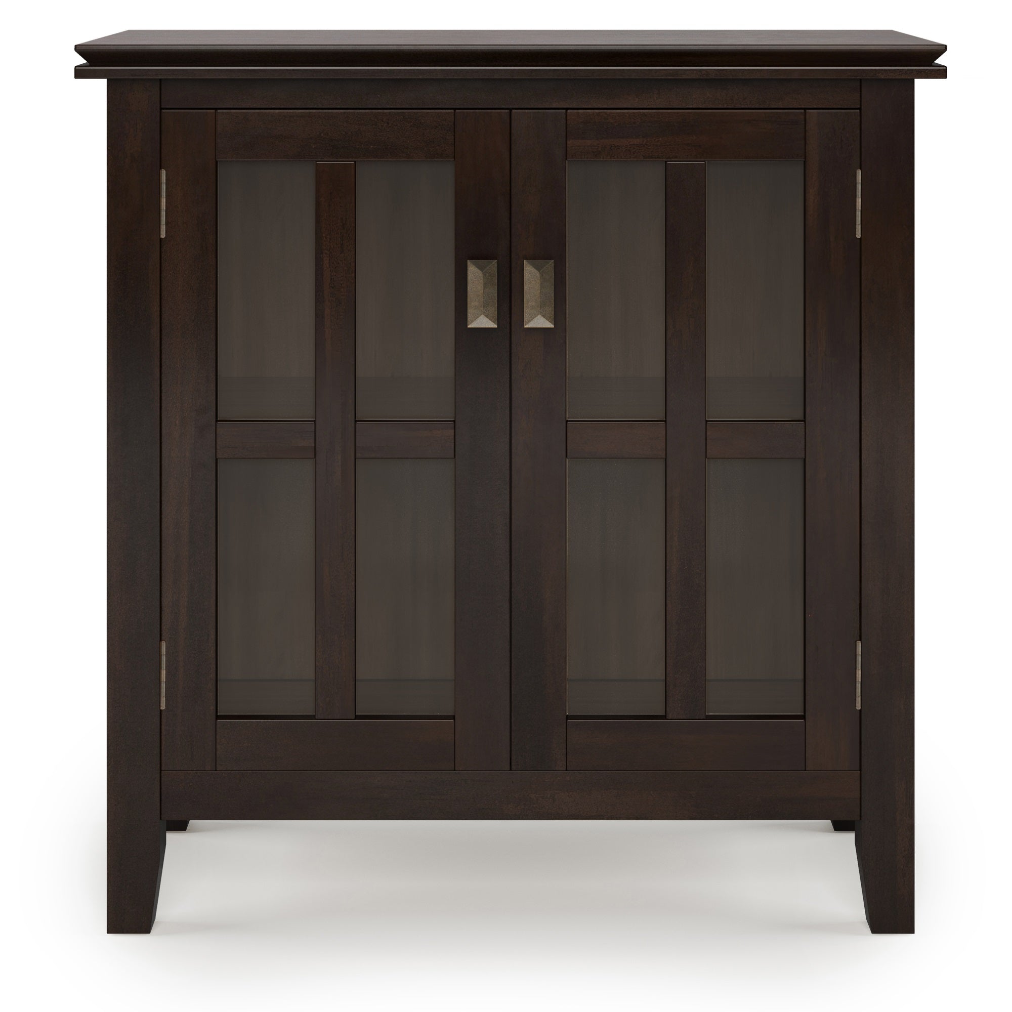 Artisan Solid Wood Low Storage Cabinet In Tobacco Brown