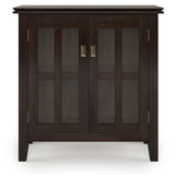 Artisan Solid Wood Low Storage Cabinet In Tobacco Brown