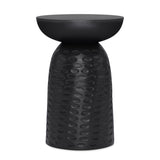 Boyd Solid Mango Wood Wooden Accent Table In Black