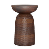 Boyd Solid Mango Wood Wooden Accent Table In Warm Dark Brown