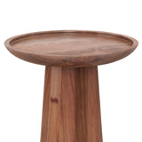 Dayton Solid Acacia Wood Wooden Accent Table In Light Cognac