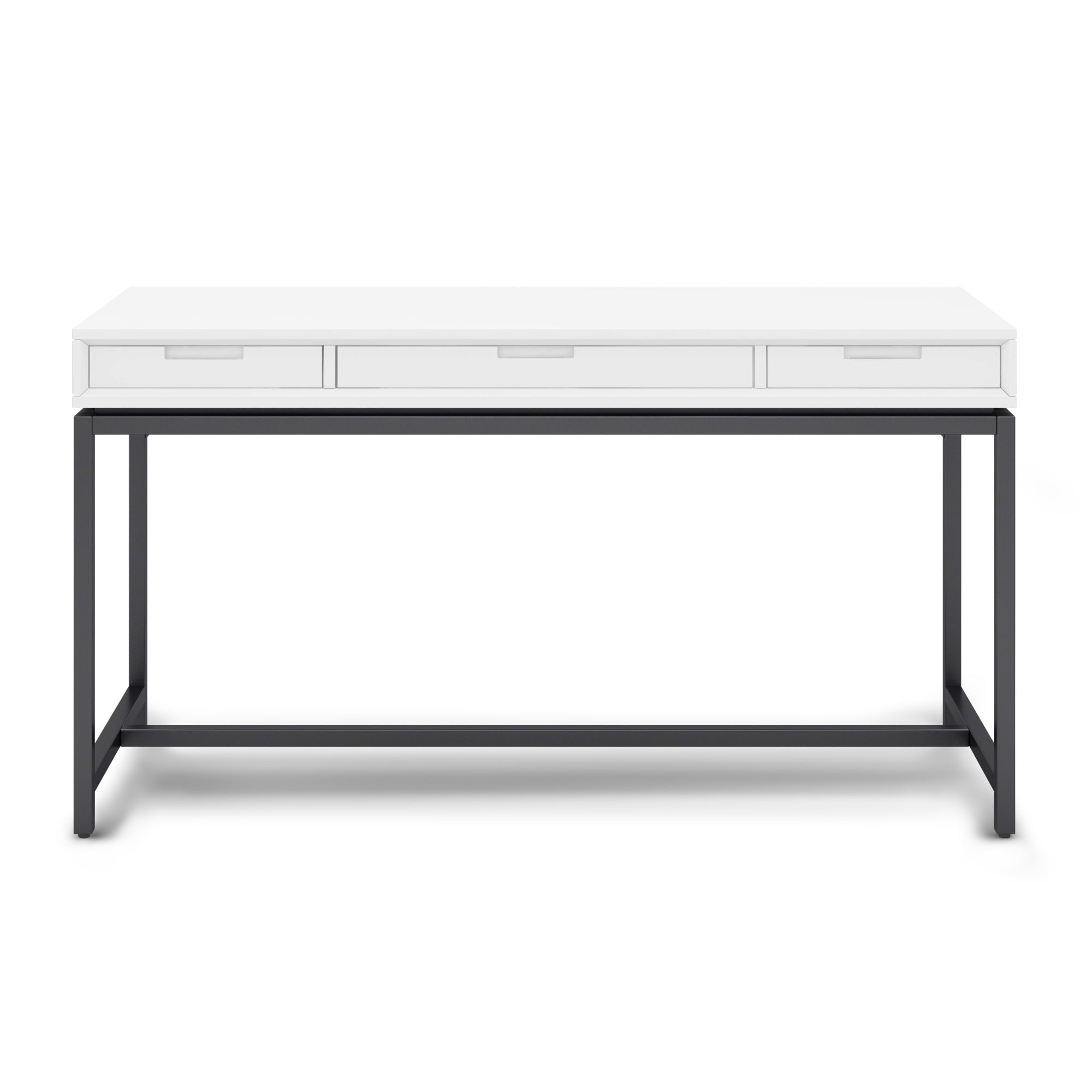 Banting Solid Hardwood Industrial 60 Inch Wide Desk In White