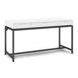 Banting Solid Hardwood Industrial 60 Inch Wide Desk In White