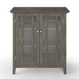 Bedford Solid Wood 39 Inch Wide Transitional Medium Storage Cabinet In Farmhouse Grey
