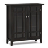 Bedford Solid Wood 39 Inch Wide Transitional Medium Storage Cabinet In Hickory Brown