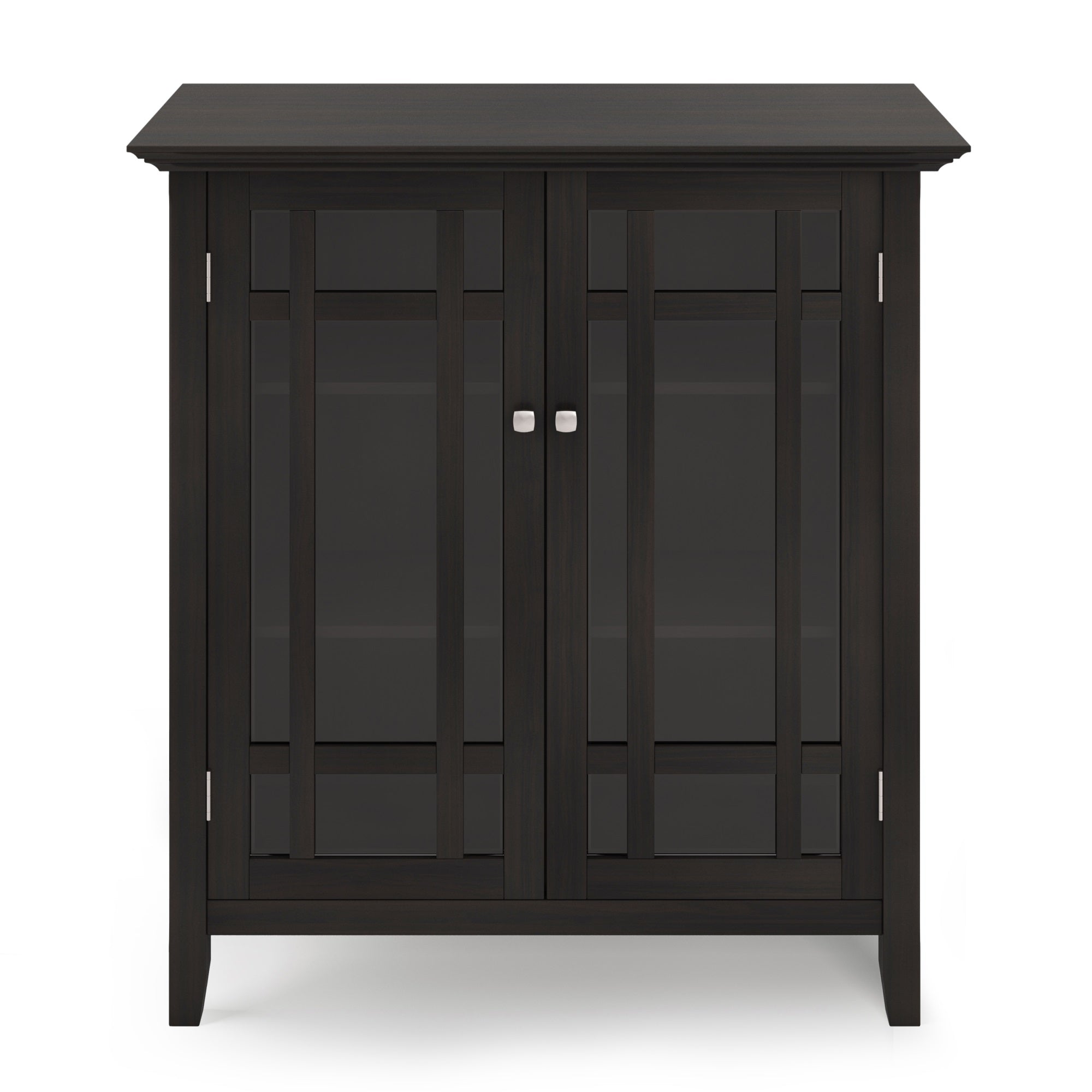 Bedford Solid Wood 39 Inch Wide Transitional Medium Storage Cabinet In Hickory Brown