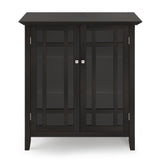 Bedford Solid Wood 39 Inch Wide Transitional Medium Storage Cabinet In Hickory Brown