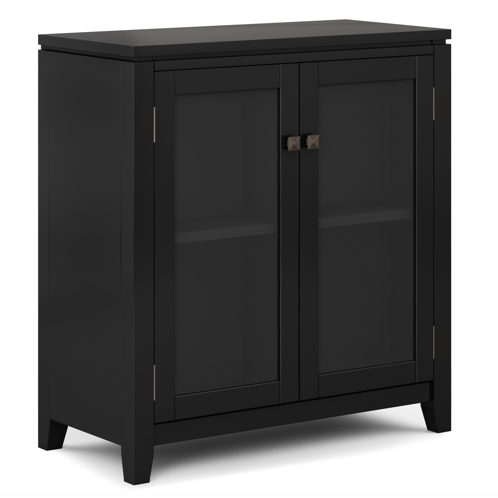 Cosmopolitan Solid Wood 30 In Wide Low Storage Cabinet