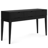 Harper Solid Hardwood Console Sofa Table In Black