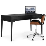 Harper Solid Hardwood Desk In Black