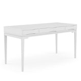 Harper Solid Hardwood Mid-Century Modern 60 Inch Wide Desk In White