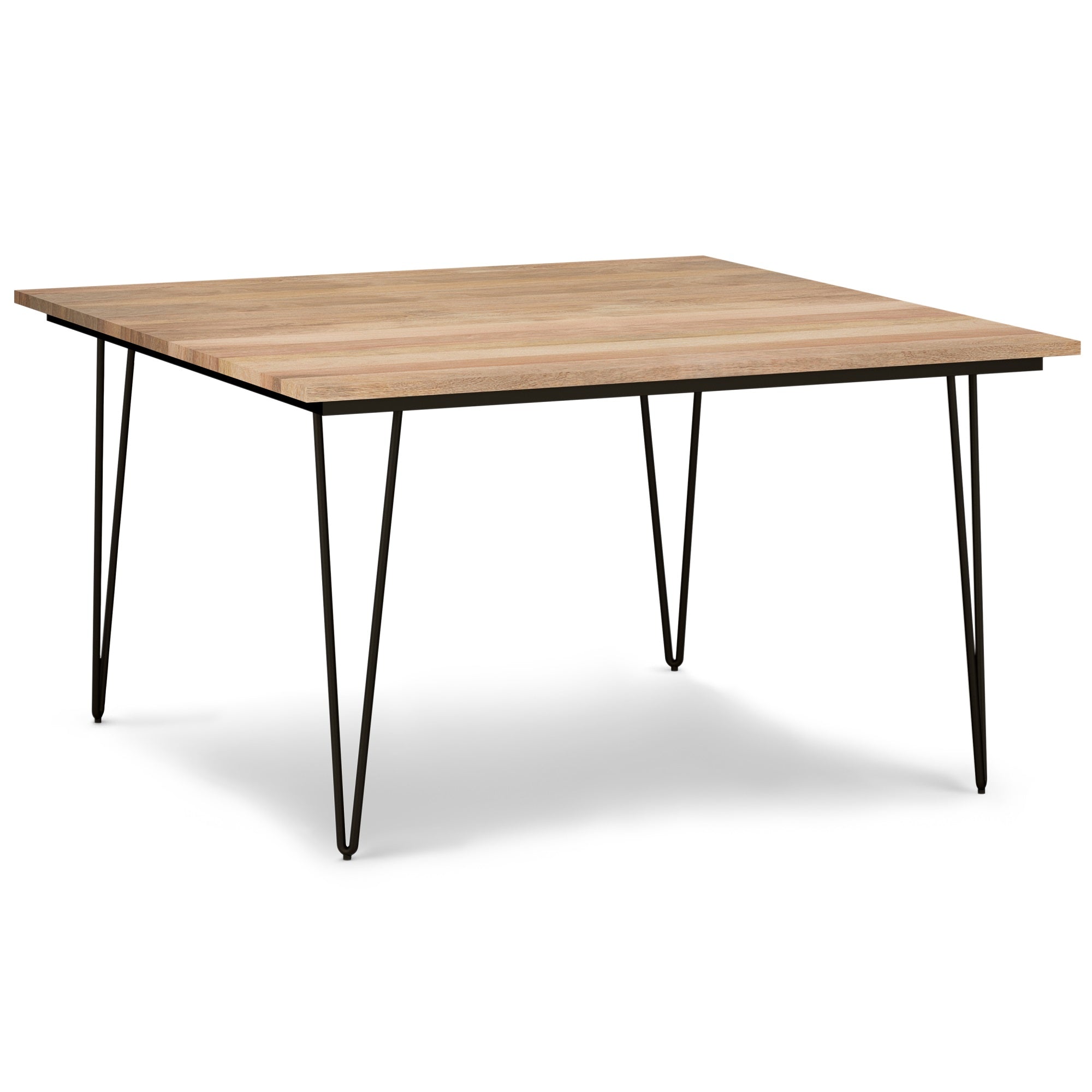 Hunter Solid Mango Wood 54 Inch Square Dining Table In Natural