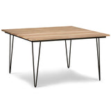 Hunter Solid Mango Wood 54 Inch Square Dining Table In Natural