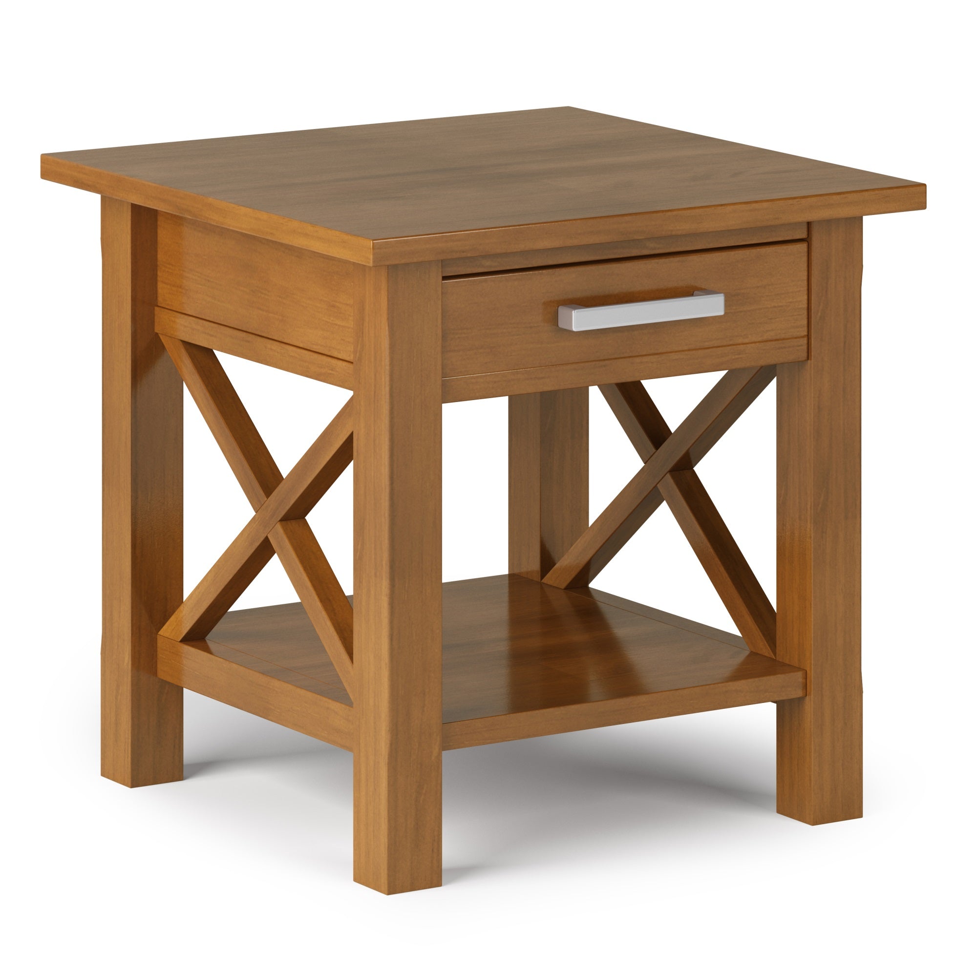 Kitchener Solid Wood 21 In Wide Square End Side Table