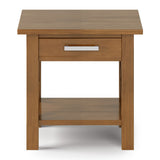 Kitchener Solid Wood 21 In Wide Square End Side Table