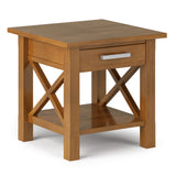 Kitchener Solid Wood 21 In Wide Square End Side Table