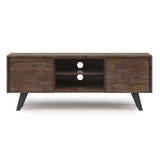 Lowry Solid Acacia Wood 63 In Wide Tv Media Stand & For Tvs Up To 70 Inches