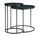 Monet Metal 2 Pc Nesting Table