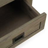 Monroe Solid Acacia Wood 22 In Wide Square End Table