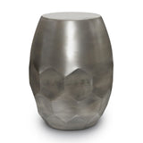 Flanigan Metal Accent Table In Antique Silver