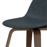 Randolph Bentwood Counter Height Stool (Set Of 2) In Distressed Blue Faux Leather