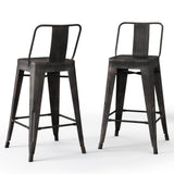 Rayne Metal 24 Inch Counter Height Stool (Set Of 2)