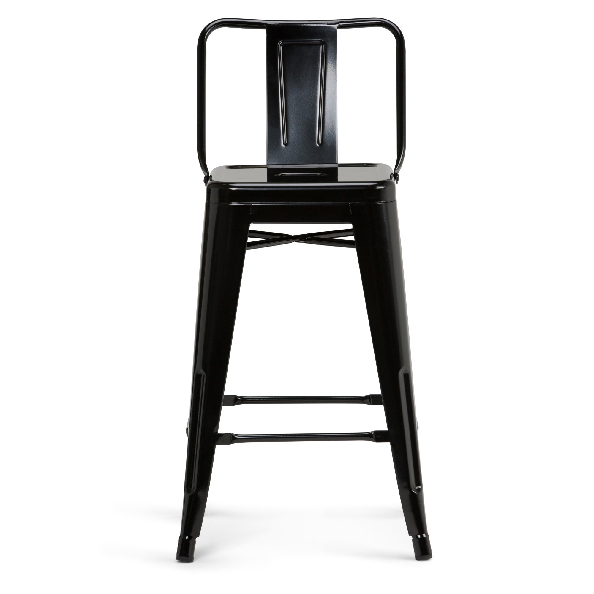 Rayne 24 Inch Metal Counter Height Stool (Set Of 4) In Black
