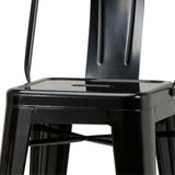 Rayne 30 Inch Metal Bar Stool (Set Of 4) In Black