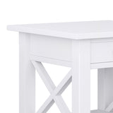 Kitchener Solid Wood End Table In White