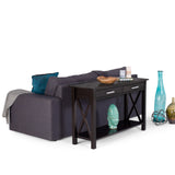 Kitchener Solid Wood 47 Inch Wide Contemporary Console Sofa Table In Hickory Brown