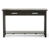 Kitchener Solid Wood 47 Inch Wide Contemporary Console Sofa Table In Hickory Brown
