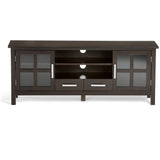 Kitchener Solid Wood 60 Inch Wide Contemporary Tv Media Stand In Hickory Brown For Tvs Up To 65 Inches