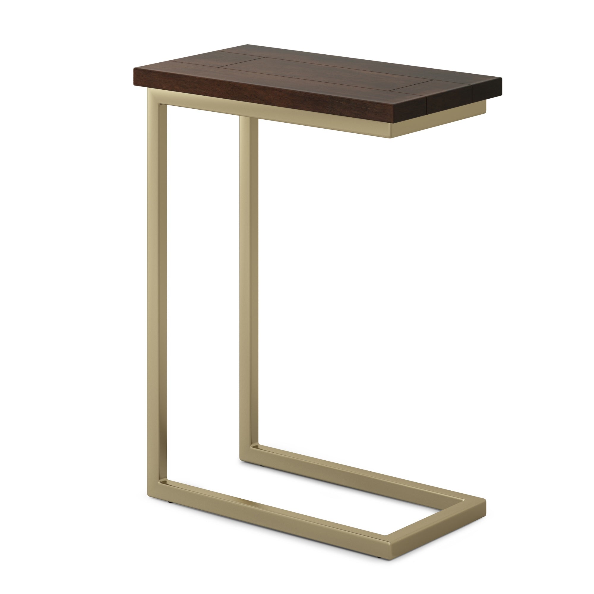 Skyler Solid Mango Wood & Metal 18 In Wide Rectangle C Side Table
