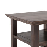 Acadian Solid Wood End Table In Warm Walnut Brown