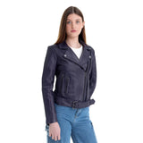 Adeline Women's Lambskin Asymmetrical Jacket