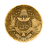 America250 Sea to Shining Sea Commemorative Coaster (Bronze)