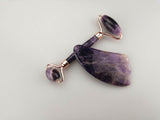 Amethyst Facial Roller + Gua Sha Set