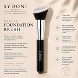 SYDONI ANGLED FOUNDATION BRUSH - Ultra Soft Synthetic Bristles